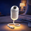 Cosmo Glow Star Projector Night Lamp with Warm Glow, USB Powered Galaxy Light, Adjustable Focus & Brightness, Flexible Neck (3 Projection Films Included)